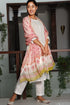 Kota Doria Dupatta In Floral Block Print